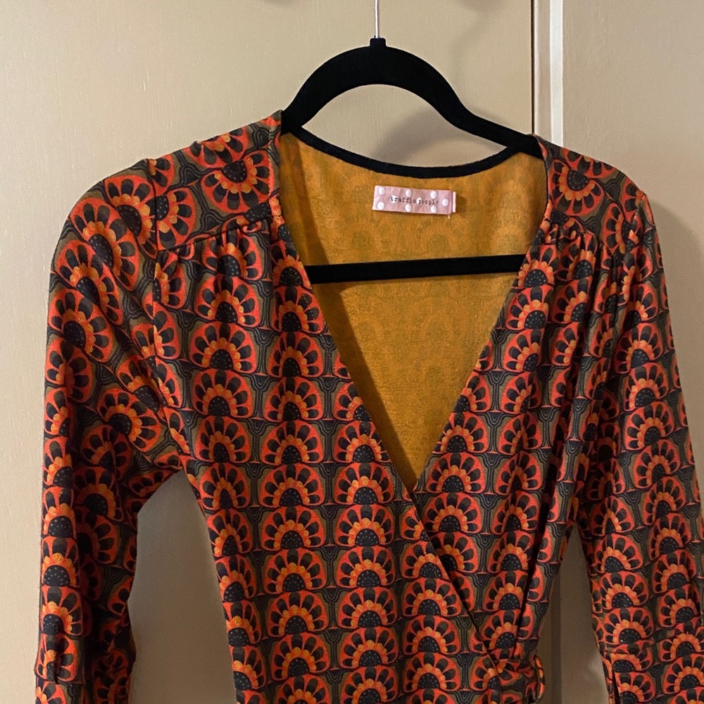 Traffic People Wrap Dress